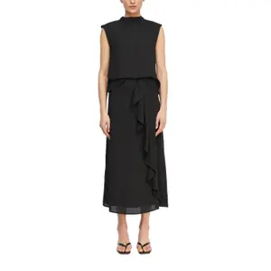 Women's Ruffle Chiffon Skirt COMMA Midi image-2