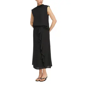 Women's Ruffle Chiffon Skirt COMMA Midi image-6
