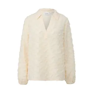 3D Jacquard Long Sleeve Blouse for Women COMMA image-0
