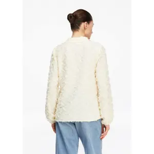 3D Jacquard Long Sleeve Blouse for Women COMMA image-4