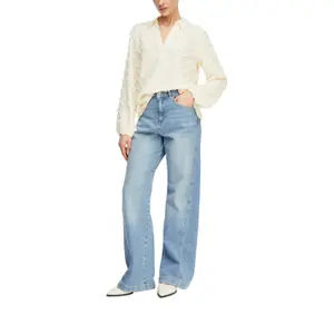 3D Jacquard Long Sleeve Blouse for Women COMMA image-6