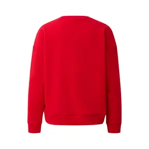 Women's Fleece Sweatshirt with Back Print and Embroidery COMMA image-1