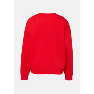 Women's Fleece Sweatshirt with Back Print and Embroidery COMMA image-4