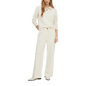 Women's Wide Leg Trousers with Pleats and Pockets COMMA image-6