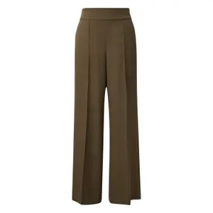 Wide Leg Trousers with Bib and Elasticated Waistband at the Back Women's COMMA image-0