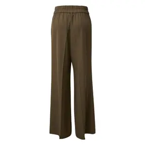 Wide Leg Trousers with Bib and Elasticated Waistband at the Back Women's COMMA image-1