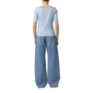 Striped Boat Neck T-Shirt Women COMMA image-5