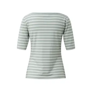 Women’s Striped Jersey Boat Neck T-Shirt COMMA image-1