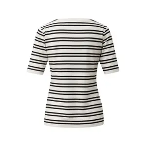 Women's Fitted Stripe Jersey T-shirt COMMA image-1
