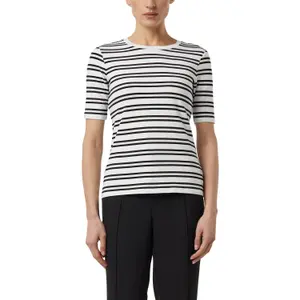 Women's Fitted Stripe Jersey T-shirt COMMA image-2