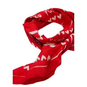 Printed Silk Blend Square Fabric Scarf for Women COMMA image-1