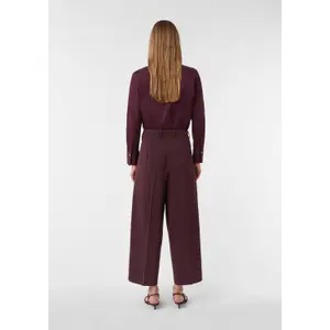Pleated Short Trousers with Slant Pockets Women COMMA image-2