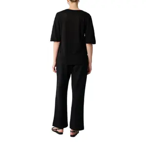 Loose Fit Linen V-Neck Top Women COMMA image-3