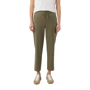 Womens Elasticated Back Jogging Trousers in Twill COMMA image-2