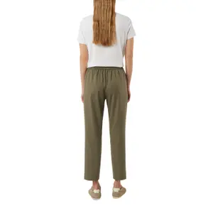 Womens Elasticated Back Jogging Trousers in Twill COMMA image-5