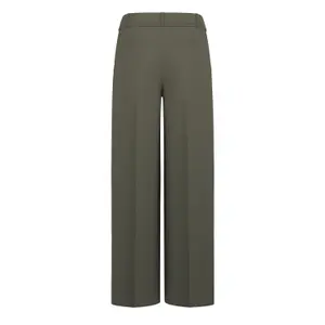 High-Waisted Wide-Leg Trousers with Drawstring for Women COMMA image-1