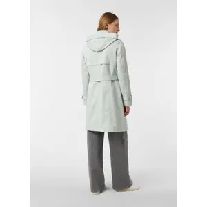 Manteau trench classique en coton coupe ajustée à capuche amovible femme COMMA image-4