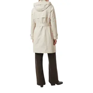 Manteau trench classique en coton coupe ajustée à capuche amovible femme COMMA image-5