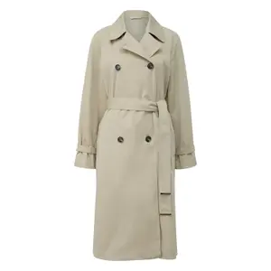 Classic A-Line Trench Coat with Tailored Collar and Belt for Women COMMA image-0
