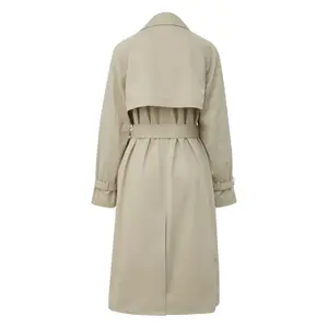 Classic A-Line Trench Coat with Tailored Collar and Belt for Women COMMA image-1