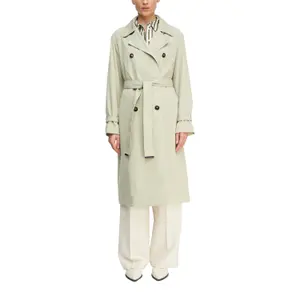 Classic A-Line Trench Coat with Tailored Collar and Belt for Women COMMA image-2