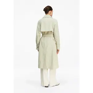 Classic A-Line Trench Coat with Tailored Collar and Belt for Women COMMA image-4