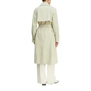 Classic A-Line Trench Coat with Tailored Collar and Belt for Women COMMA image-5