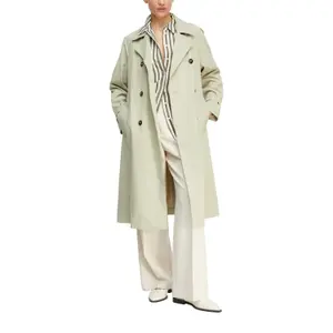 Classic A-Line Trench Coat with Tailored Collar and Belt for Women COMMA image-6