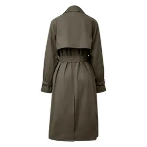 Classic A-Line Trench Coat with Tailored Collar and Belt for Women COMMA image-1