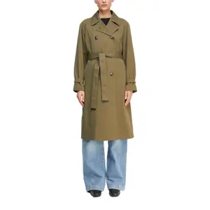 Classic A-Line Trench Coat with Tailored Collar and Belt for Women COMMA image-2