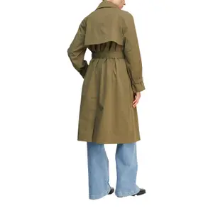 Classic A-Line Trench Coat with Tailored Collar and Belt for Women COMMA image-5