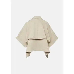 Women's Short Cross-Closing Col Trench Cape COMMA image-4