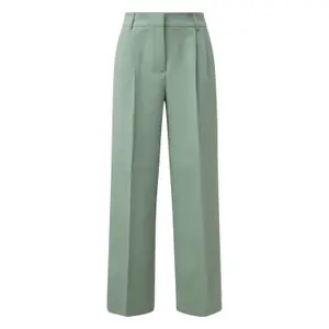 Women's Tailored Trousers with Distinctive Double Belt COMMA image-0