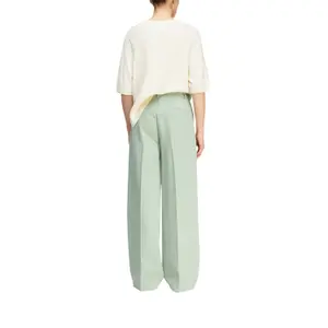 Women's Tailored Trousers with Distinctive Double Belt COMMA image-5