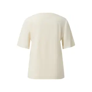 Women’s Satin Blend Ruffle Sleeve T-Shirt COMMA image-1