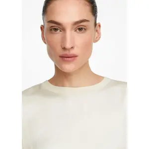 Women’s Satin Blend Ruffle Sleeve T-Shirt COMMA image-3