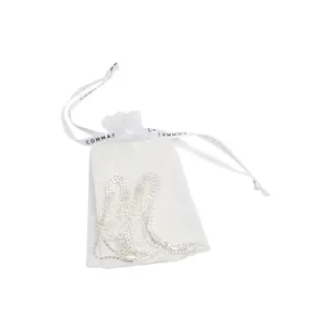 Long and Unique Earrings Adorned with Sparkling Rhinestones Women COMMA Fashion image-1