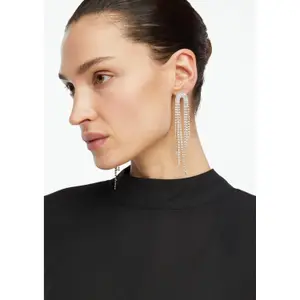 Long and Unique Earrings Adorned with Sparkling Rhinestones Women COMMA Fashion image-2
