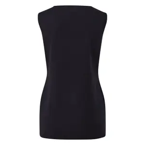 Sleeveless Fine Knit Crew Neck Top for Women COMMA image-1