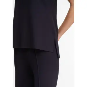 Sleeveless Fine Knit Crew Neck Top for Women COMMA image-3