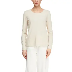 Long Sleeve Classic Fit T-Shirt for Women COMMA image-2