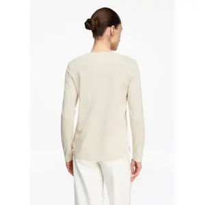 Long Sleeve Classic Fit T-Shirt for Women COMMA image-4