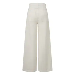 High Waist Wide Leg Jeans with Patch Pockets for Women COMMA image-1