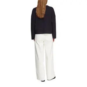 High Waist Wide Leg Jeans with Patch Pockets for Women COMMA image-5