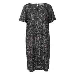 Short Sparkly Chiffon Dress for Women COMMA image-0