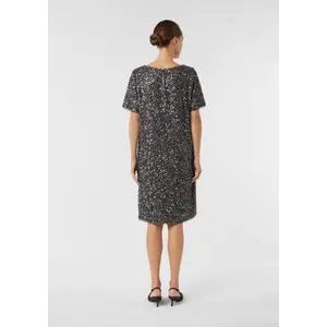 Short Sparkly Chiffon Dress for Women COMMA image-4
