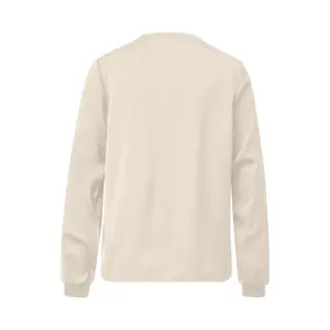 Women's Satin Blouse with V-Neck and Ribbed Cuffs COMMA image-1