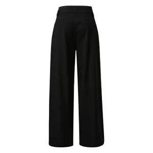 High-Waisted Trouser with Tie Belt and Drawstring for Women COMMA image-1