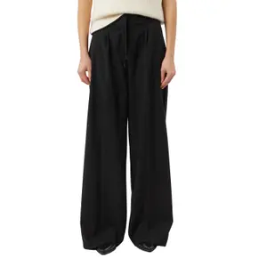 High-Waisted Trouser with Tie Belt and Drawstring for Women COMMA image-2