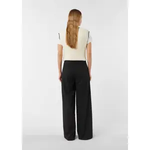 High-Waisted Trouser with Tie Belt and Drawstring for Women COMMA image-4